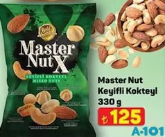 MASTER NUT KEYİFLİ KOKTEYL KURUYEMİŞ 330 G fiyat ve kampanya bilgisi